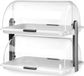 HENDI Dubbele roltop-presentatie – transparant – 380x260x(H)355mm