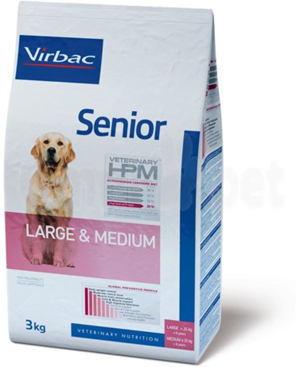 VIRBAC HPM - Senior Dog Large & Medium - 12kg