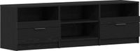 vidaXL TV-kast 150 x 33,5 x 45 cm Zwart Eiken Bewerkt Hout