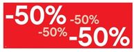 Klika Raambiljet -50% | afmeting 69x24 cm.