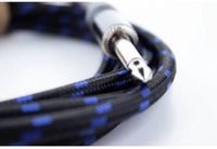 Cordial 14771 Jackplug Audio Aansluitkabel [1x Jackplug male 6,3 mm (mono) - 1x Jackplug male 6,3 mm (mono)] 7.50 m Zwart, Blauw