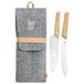 Oyo Duo Couteau de randonnée, set de couteaux, gris