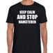 Keep calm and stop hamsteren coronavirus / crisis noir pour hommes XL