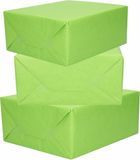 Bellatio Decorations Inpakpapier - 3 rollen - groen - 200x70 cm - cadeaupapier