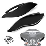PBYMT Zijvleugels, luchtdeflectoren, kuip zijvleugel windscherm, kuip zijschild, rook verstelbare windgeleiders, compatibel voor Harley Davidson Electra Glide Street Glide Trike 2014-2022