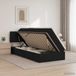 vidaXL Opbergbed met matras, hoofdeinde, Zwart, 100 x 200 cm, fluweel