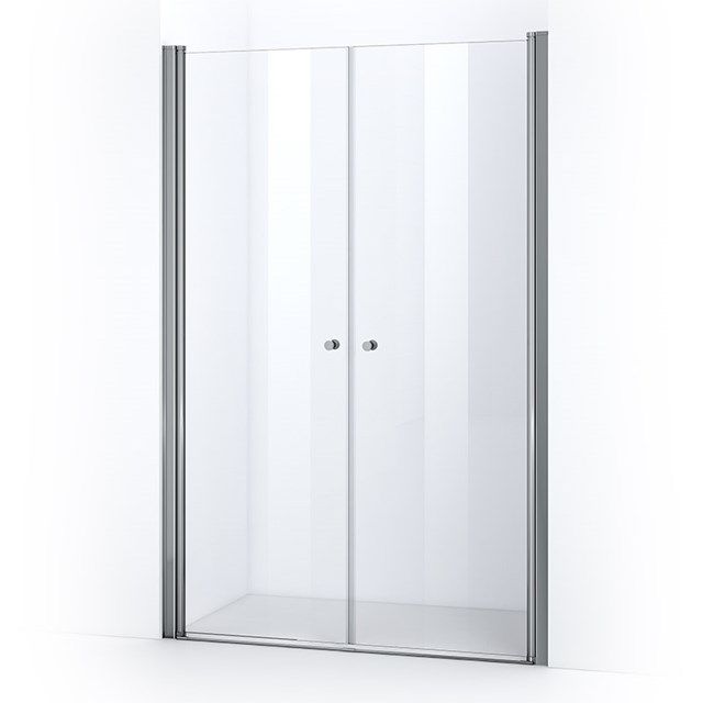 Maxaro Douchedeur Zircon Comfort 135cm Pendeldeur Helder Chroom