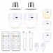 Carehabi 2 stuks: oplaadbare lamp E27, afneembaar, type C | Dimbaar, timer, magnetische sokkel, 3 kleuren, 12 uur, 4-in-1 basis magneet en haak voor wandlamp