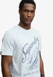 Superdry Lo-fi Dockside T-shirt Heren XL Katoen Blauw
