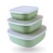 Botes de conservation set de 3 rectangulaire vert