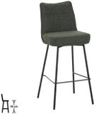 LABEL51 Lennon Barkruk - Groen - Royal Stof - Hoog
