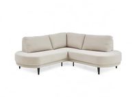 ATLANTIC home collection Hoekbank Ronny, 199 cm x 199 cm x 82 cm, gelijkbenig, crèmewit