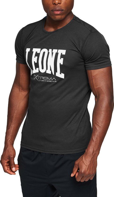 Leone T-Shirt Logo Zwart XXL