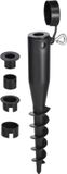 HI Haring / grondpen voor een parasol van 25,30,35,40 en 45 mm - Vervangt zware parasolvoet - Camping/tuin artikelen - 40 cm lang