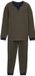 Tom Tailor Pyjamaset met logoprint en trekkoord - Maat 52 - green-dark-multicolor
