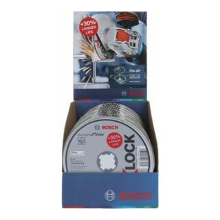 Bosch X-LOCK Standard for Inox set - 10-delig - 125 x 1,6 x 22,23 mm