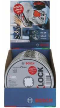 Bosch Bosch X-LOCK Standard for Inox set, T41, 10-delig, 125 x 1,6 x 22,23 mm Aantal:1