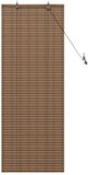 vidaXL Rolgordijn Bruin 60 x 160 cm Bamboe