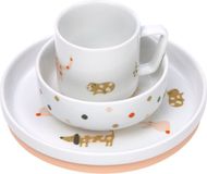 Lässig Kinderservies set porselein Little Mateys spicy orange