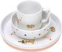 Lässig Kinderservies set porselein Little Mateys spicy orange
