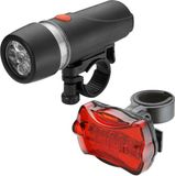 Merkloos / Sans marque Bahama Warenvertriebs Gmbh Fietsverlichting set voor/achterlicht - LED - rood/wit - Waterafstotend