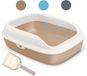 Merkloos / Sans marque Merkloze Open Kattenbak met Schep, Geelbruin, Maat S