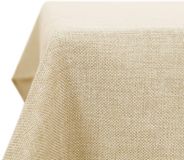 Deconovo Tafelkleed Linnenlook Lotus Effect Waterafstotend 300x150 cm Crème