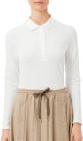 Lacoste Polo Stretch Mini Piqué Femme - Blanc - Taille XXL (44)