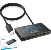 Splitter HDMI HDMI - 1 entrée 4 sorties - 4K 30 Hz - Boîtier métallique - HDCP 1.4