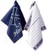 De Witte Lietaer Serviette de cuisine Holland Rouge/blanc/bleu - 1x 65x65cm 1x 50x55cm - Coton