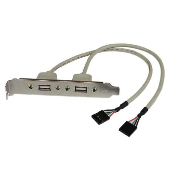 StarTech.com 2-poort USB A Vrouwelijke Adapter Slotplaatje