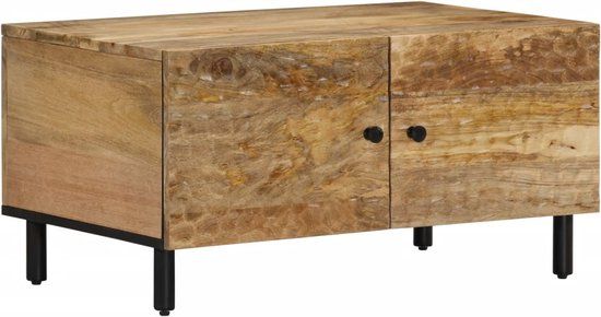vidaXL Salontafel 80x50x40 cm massief mangohout