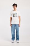 America Today T-shirt Edson Ecru Katoen Ronde hals Korte mouw Casual Heren XS