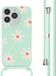 iMoshion Hoesje iPhone 14 Pro - Siliconen Back Cover met Koord - Green Flower Distance