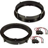 Sound Way Installatiekit Luidsprekeradapters 165 mm Compatibel met VW Volkswagen Skoda Seat