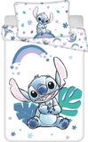 Disney Lilo & Stitch BABY Dekbedovertrek, Regenboog - 135 x 100 + 40 x 60 cm - Katoen