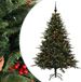 vidaXL Sapin de Noël artificiel avec boule de Noël 120 cm 150 LED Blanc chaud