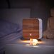 Northpoint Natuurgeluidsbox, vogel, zang, vogeltjilp, box, bewegingsmelder, vogelgeluid, licht, oplaadbaar, met wandhouder, beuken, vierkant