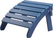 Vevor Adirondack Ottoman 475x480x350mm HDPE Tuinstoel Opvouwbaar Blauw