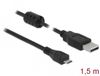 Delock Cable USB 2.0 Type-A male > USB 2.0 Micro-B male 1.5 m black