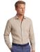 Seidensticker Linnen overhemd beige Slim Fit effen