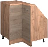 Vicco Rion Kast voor schuine wand Hoekkast – 75.6 x 81.6 cm met 1 deur Sonoma/Goudkraft eik