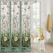 EZON-CH Waterdicht douchegordijn in lood glas weide bloem libelle print polyester stof badgordijn thuis hotel appartement badkamer douchegordijn 182 x 182 cm