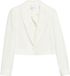Comma Indoor-Blazer Vrouwen Wit Lyocell/Linnen Regular Fit Maat 38