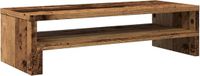 vidaXL - Monitorstandaard - 54x22x15 cm - Bewerkt Hout - Oud Houtkleurig