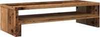 vidaXL - Monitorstandaard - 54x22x15 cm - Bewerkt Hout - Oud Houtkleurig