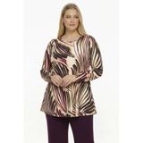 YOEK Tuniek Grande taille avec imprimé