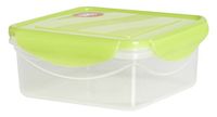 Excelsa Freshness houder vierkant 530 ml, groen, 12,5 x 12,5 x 6 cm