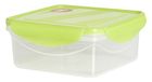 Excelsa Freshness houder vierkant 530 ml, groen, 12,5 x 12,5 x 6 cm