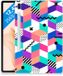 B2Ctelecom Samsung Galaxy Tab S7 FE Back Cover Blokken Kleurrijk